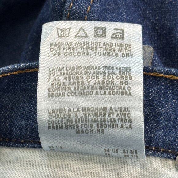 Wrangler Mens Size 25X34 Blue Denim Cowboy Cut Slim Fit Straight Leg Jeans NWOT - Picture 12 of 12